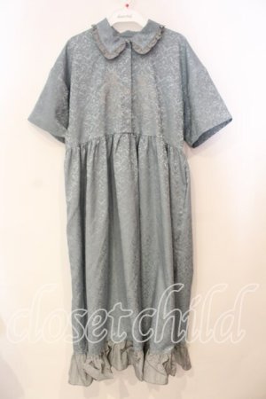 画像: merry jenny / bearジャガードシャツワンピース F ブルー O-25-12-29-020-LO-OP-OW-OS