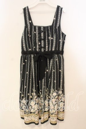 画像: axes femme / バラパネル柄ワンピース M クロ O-25-12-29-021-AX-OP-OW-OS