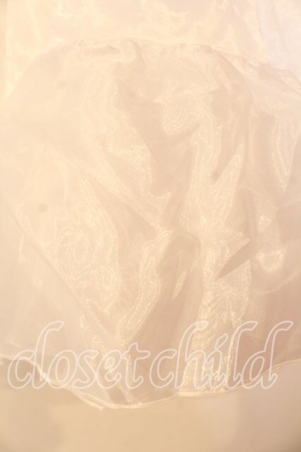 画像2: axes femme kawaii / ミディオーガンジーパニエ M シロ O-25-12-29-023-AX-SK-OW-OS (2)