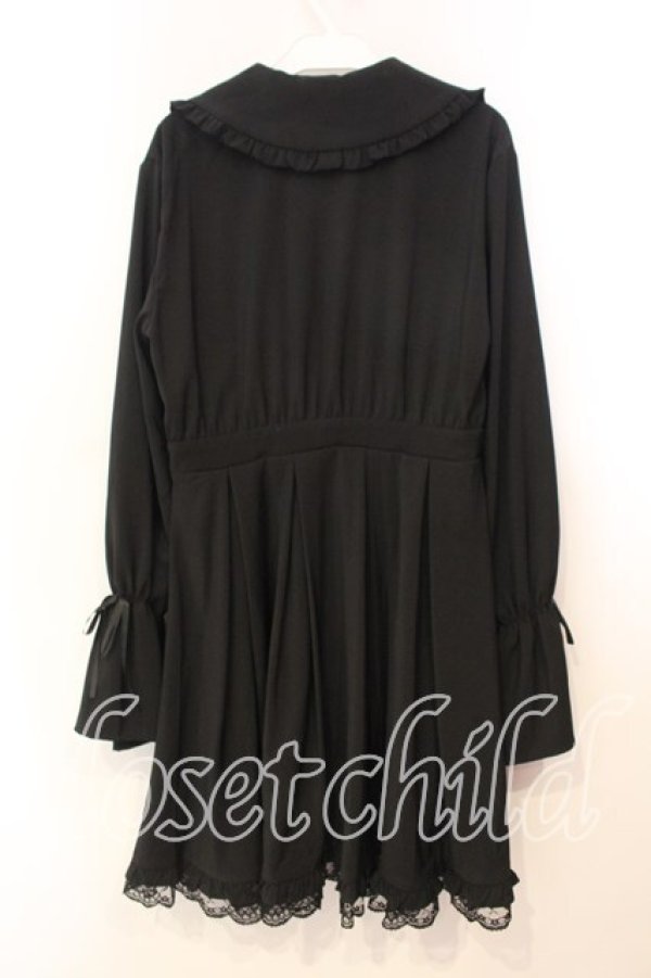 画像3: LISTEN FLAVOR / 月明かりのフリルワンピース F ブラック O-25-12-29-025-PU-OP-OW-OS (3)