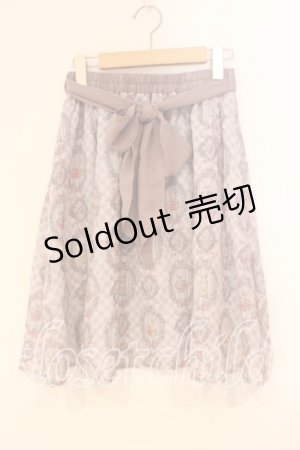 画像: axes femme POETIQUE / ウサギ柄スカート M ラベンダー O-25-12-29-029-AX-SK-OW-OS