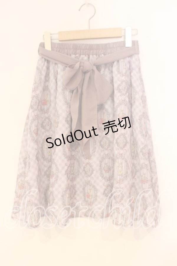 画像1: axes femme POETIQUE / ウサギ柄スカート M ラベンダー O-25-12-29-029-AX-SK-OW-OS (1)
