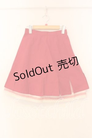 画像: PEACE NOW / ツートーンギンガムスカート M レッド O-25-12-30-045-PU-SK-IG-OS