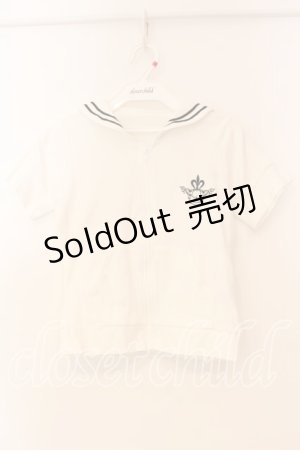 画像: metamorphose / 半袖セーラーカットソー  シロ×クロ O-25-12-30-046-ME-TO-IG-OS