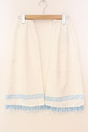 画像: ACDC RAG / パンダチャイナ レッグウォーマー  ホワイト×サックス O-25-12-30-048-PU-ZA-IG-OS