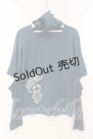 画像: PEACE NOW / カットハイネックカットソー  ターコイズ O-25-12-30-049-PU-TO-IG-OS