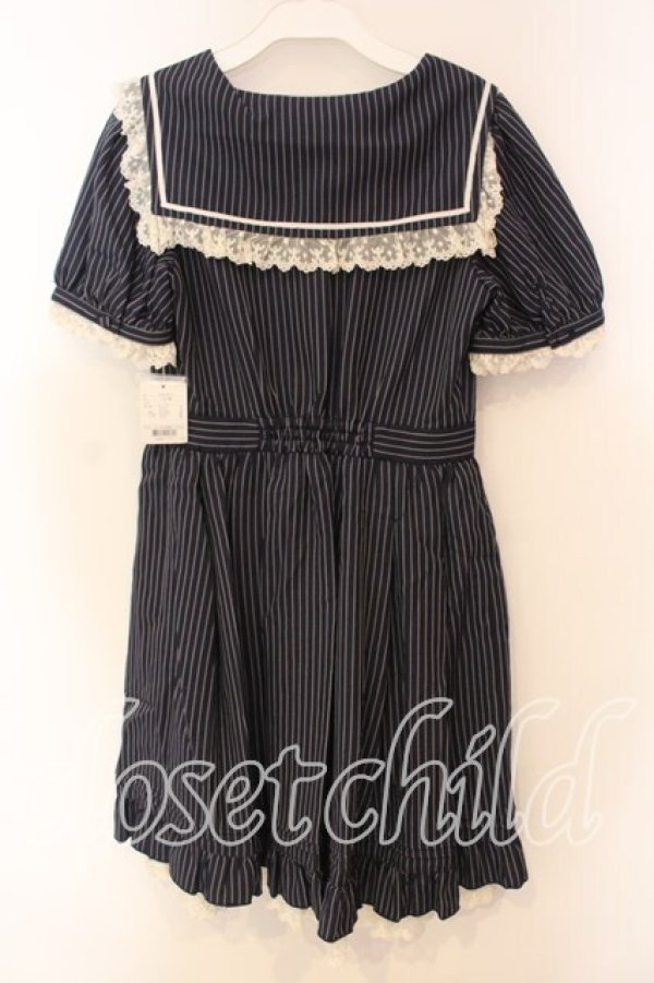 画像4: Secret Honey / ストライプセーラーワンピース 2 コン O-25-12-30-004-CA-OP-YM-OS (4)