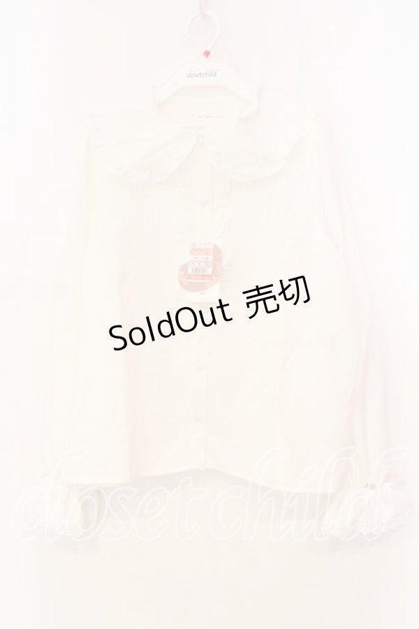 画像1: m petit by misako / AM マルエリフリルブラウス M シロ O-25-12-30-057-LO-BL-OW-OS (1)