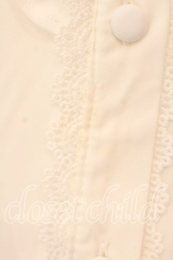 画像2: m petit by misako / AM マルエリフリルブラウス M シロ O-25-12-30-057-LO-BL-OW-OS (2)