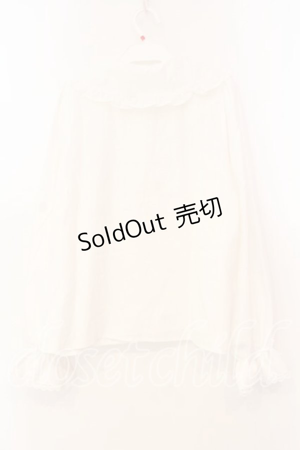 画像3: m petit by misako / AM マルエリフリルブラウス M シロ O-25-12-30-057-LO-BL-OW-OS (3)