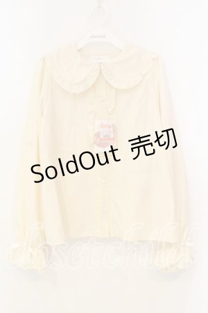画像: m petit by misako / AM マルエリフリルブラウス M アイボリー O-25-12-30-059-LO-BL-OW-OS