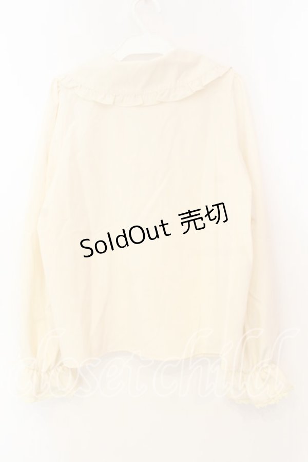 画像2: m petit by misako / AM マルエリフリルブラウス M アイボリー O-25-12-30-059-LO-BL-OW-OS (2)