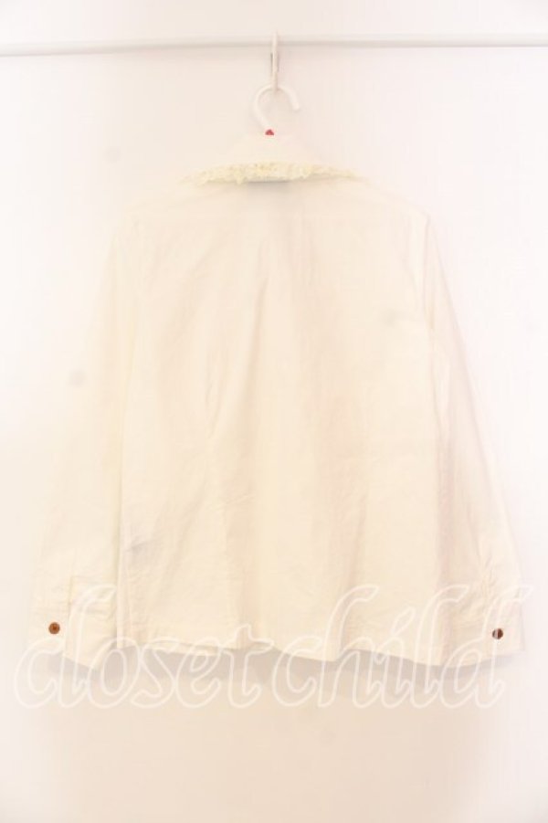 画像3: Mayla classic / Laprinp girls' schoolレース襟ブラウス  シロ O-25-12-30-060-0-BL-OW-OS (3)