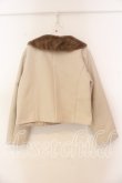 画像2: m petit by misako / ファー襟ショートコート M ベージュ O-25-12-30-061-LO-CO-OW-OS (2)