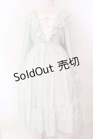 画像: axes femme Kawaii / ヴィンテージシフォンワンピース  ミント O-25-12-30-064-AX-OP-IG-OS