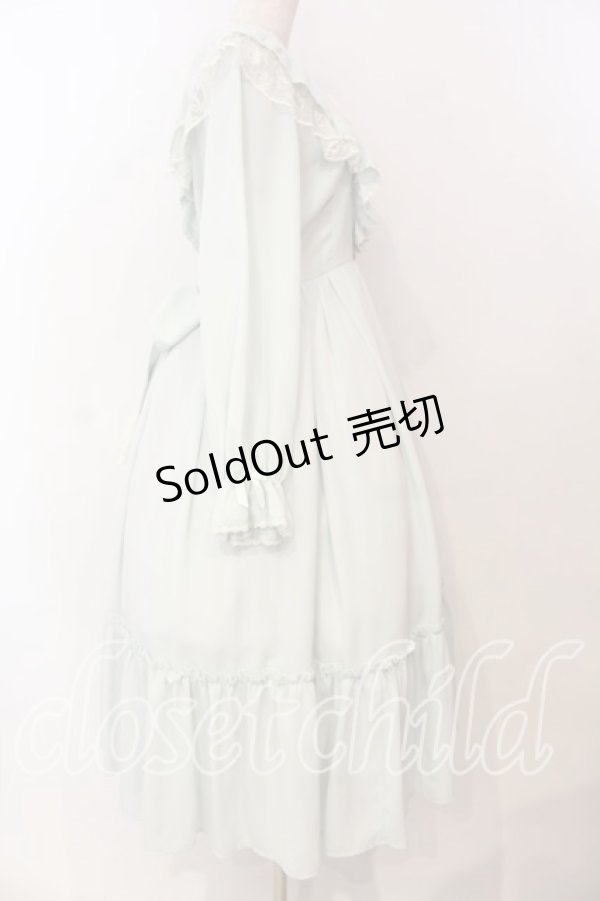 画像3: axes femme Kawaii / ヴィンテージシフォンワンピース  ミント O-25-12-30-064-AX-OP-IG-OS (3)