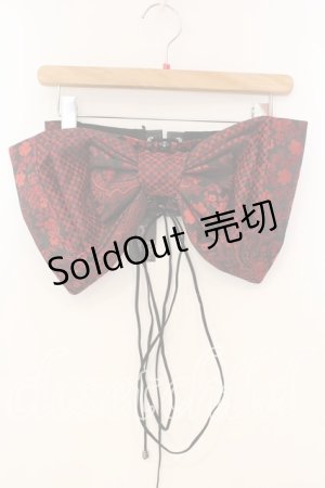 画像: Qutie Frash / リボン帯コルセット  レッドA O-25-12-30-071-QU-TO-OW-OS