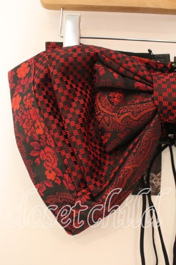 画像2: Qutie Frash / リボン帯コルセット  レッドA O-25-12-30-071-QU-TO-OW-OS (2)