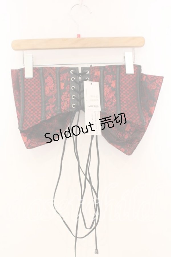 画像3: Qutie Frash / リボン帯コルセット  レッドA O-25-12-30-071-QU-TO-OW-OS (3)