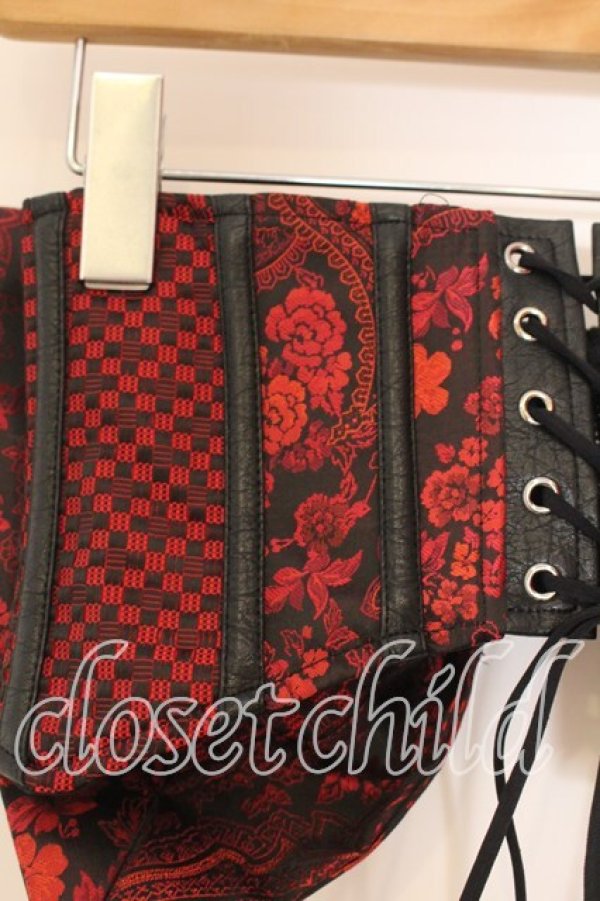 画像4: Qutie Frash / リボン帯コルセット  レッドA O-25-12-30-071-QU-TO-OW-OS (4)