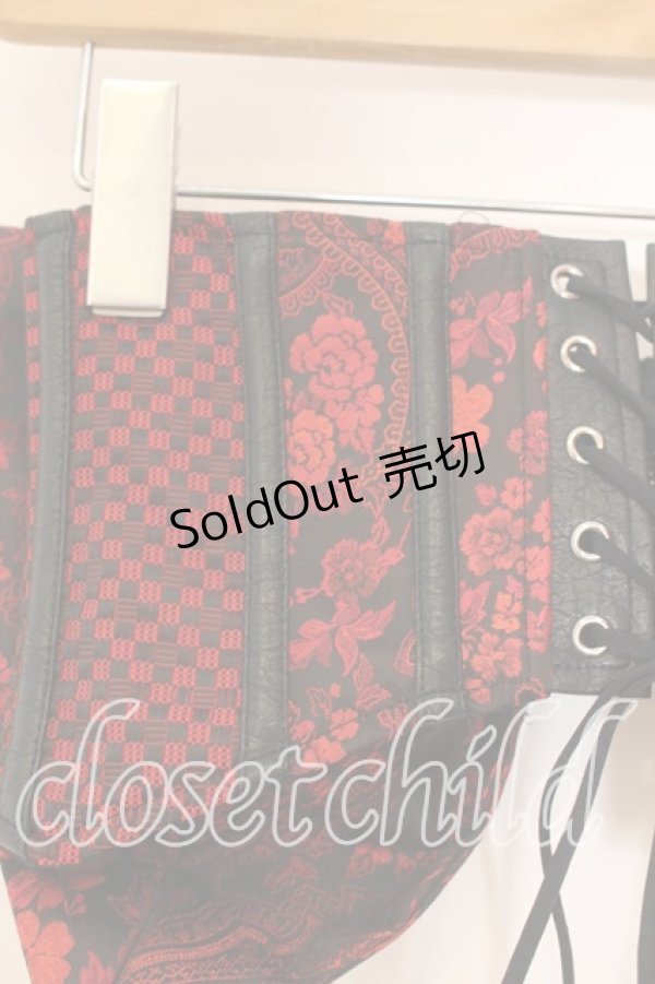 画像4: Qutie Frash / リボン帯コルセット  レッドA O-25-12-30-071-QU-TO-OW-OS (4)