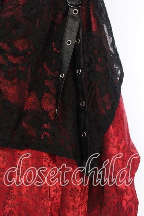 画像3: Qutie Frash / 和柄アシメスカート  レッド O-25-12-30-072-QU-SK-OW-OS (3)