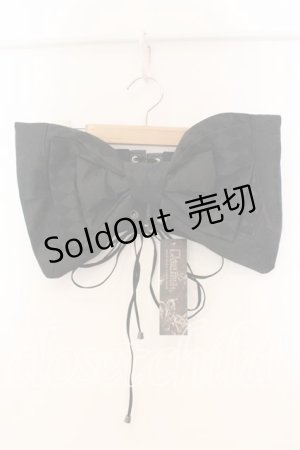 画像: Qutie Frash / リボン帯コルセット  ブラックA O-25-12-30-073-QU-TO-OW-OS