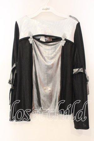 画像: Qutie Frash / 胸開きカットソー  シルバー O-25-12-30-074-QU-TO-OW-OS