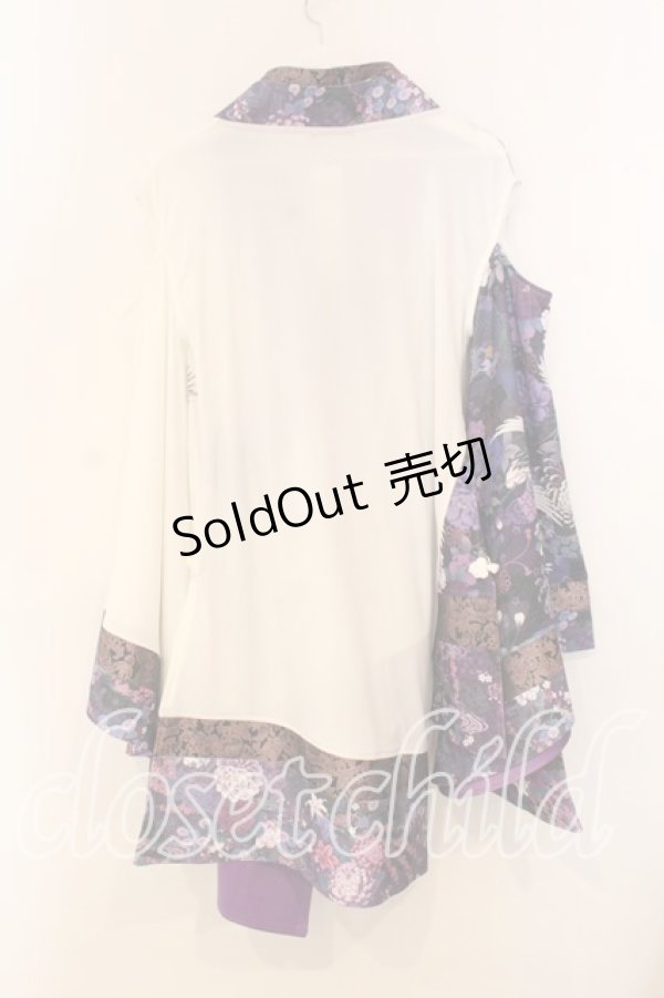 画像5: Qutie Frash / 肩あき着物カーデ  パープル O-25-12-30-075-QU-TO-OW-OS (5)