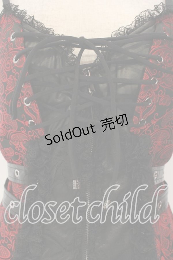 画像2: Qutie Frash / コルセットキャミ  レッド O-25-12-30-076-QU-TO-OW-OS (2)