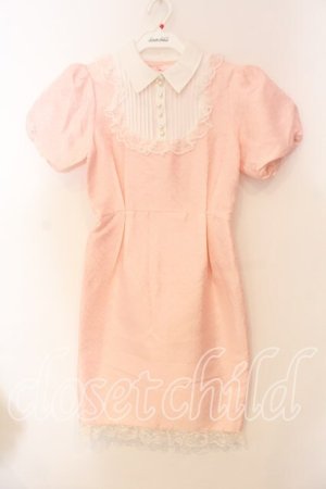 画像: Swankiss / ハートジャガードタイトワンピース F ピンクｘシロ O-25-12-30-007-CA-OP-YM-OS