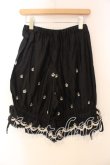 画像3: BPN / 王冠刺繍ドロワーズ M ブラック×ホワイト O-25-12-30-081-GO-PA-IG-OS (3)