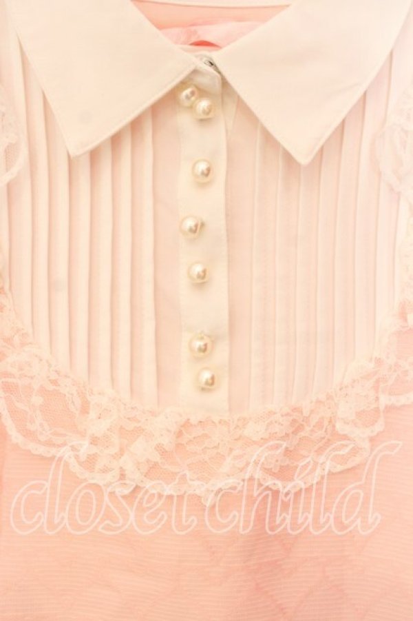 画像2: Swankiss / ハートジャガードタイトワンピース F ピンクｘシロ O-25-12-30-007-CA-OP-YM-OS (2)