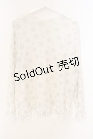 画像: m petit by misako / 花柄シアープルオーバー 3L アイボリー O-25-12-30-089-LO-TO-OW-ZT483