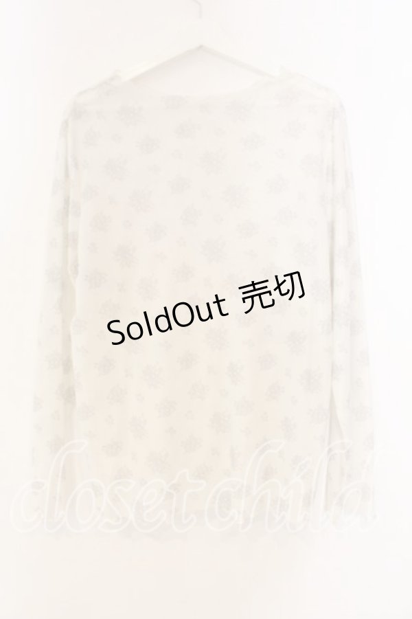 画像3: m petit by misako / 花柄シアープルオーバー 3L アイボリー O-25-12-30-089-LO-TO-OW-ZT483 (3)