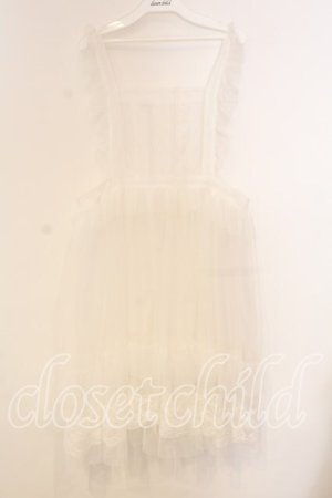 画像: FLC / 星名桜子 hsチュールエプロンジャンスカ 3L シロ O-25-12-30-090-0-OP-OW-OS