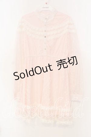 画像: Swankiss / 総レース長袖ワンピース F ピンク O-25-12-30-008-CA-OP-YM-OS