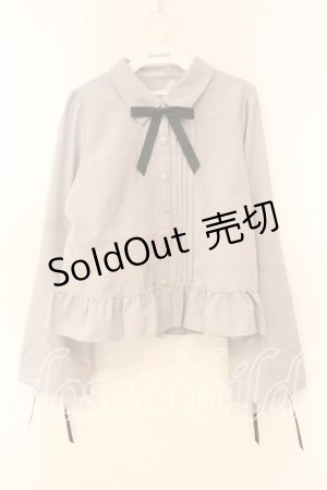 画像: axes femme POETIQUE / レースアップデザインブラウス M グレー O-25-12-30-093-AX-BL-OW-OS