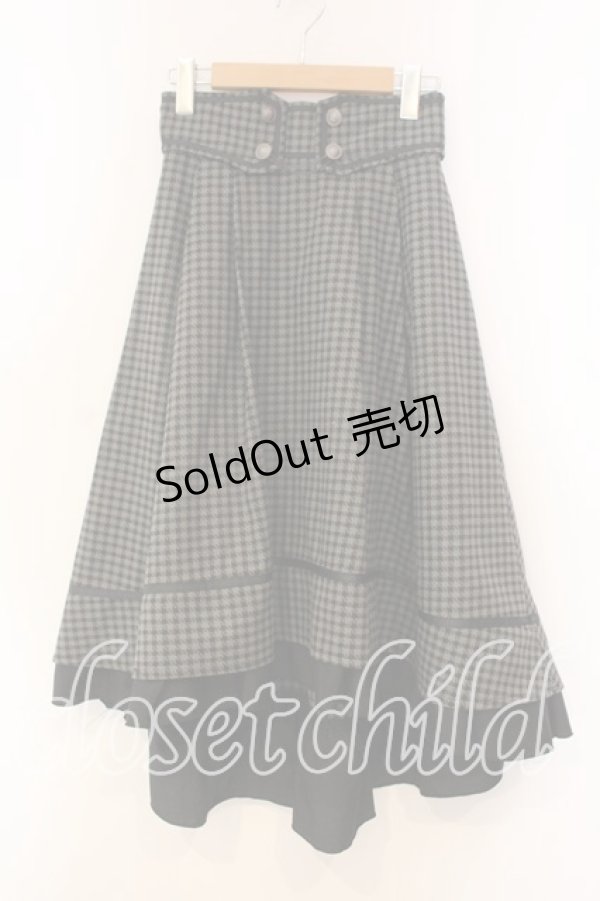 画像1: axes femme / ダブル釦フィッシュテールスカート F クロ O-25-12-30-098-AX-SK-OW-OS (1)