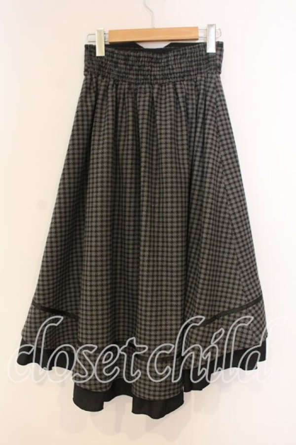 画像3: axes femme / ダブル釦フィッシュテールスカート F クロ O-25-12-30-098-AX-SK-OW-OS (3)