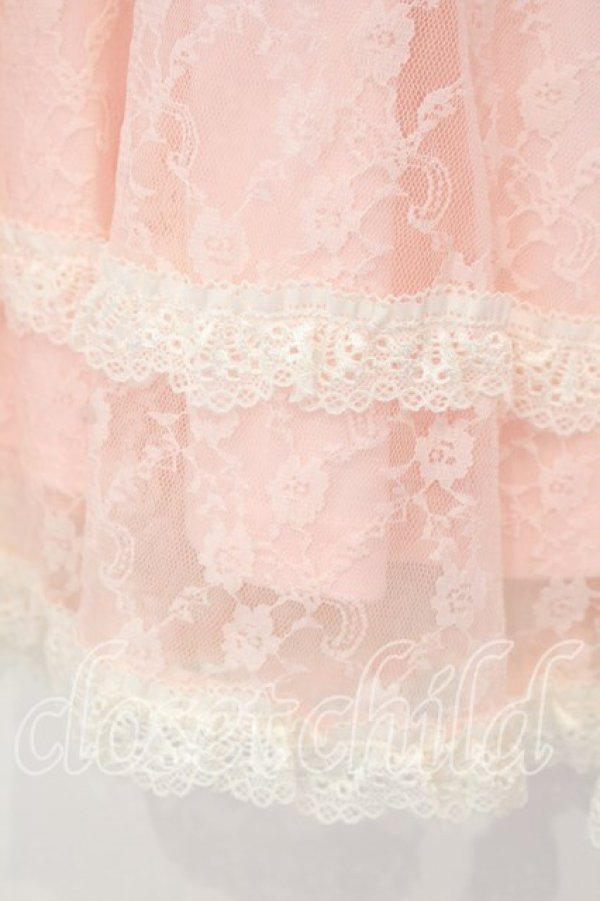 画像3: Swankiss / 総レース長袖ワンピース F ピンク O-25-12-30-008-CA-OP-YM-OS (3)