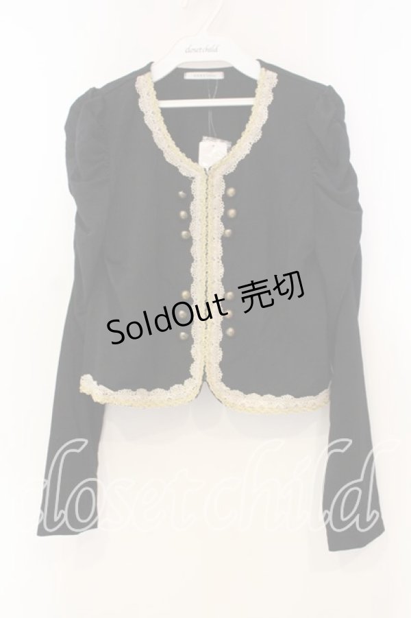 画像1: axes femme / ナポレオン風カーデ M クロ O-25-12-30-109-AX-TO-OW-OS (1)