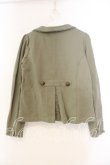 画像2: axes femme / ポケット刺繍カットジャケット M グリーン O-25-12-30-113-AX-TO-OW-OS (2)
