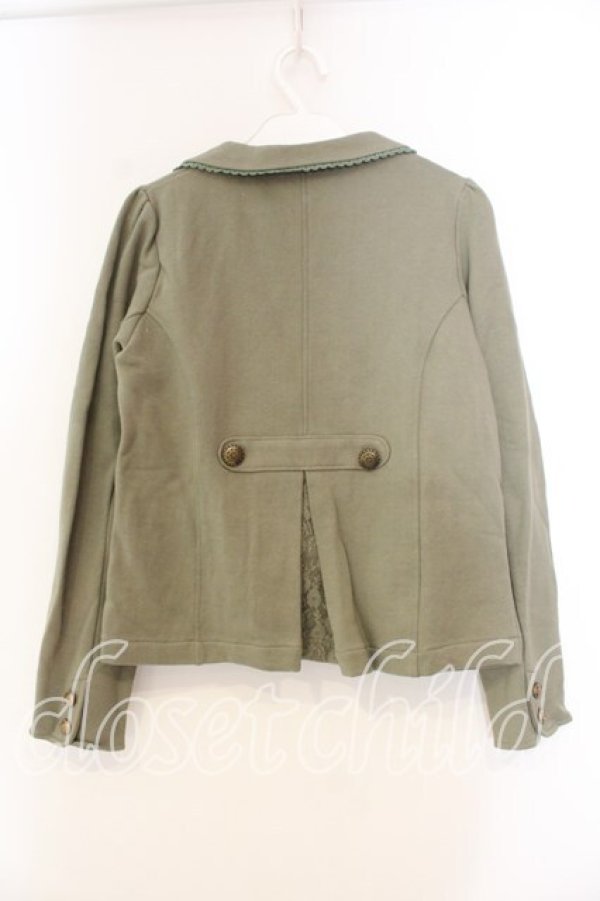 画像2: axes femme / ポケット刺繍カットジャケット M グリーン O-25-12-30-113-AX-TO-OW-OS (2)