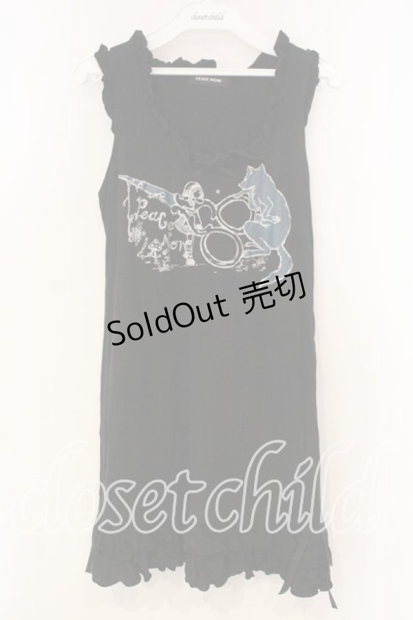 画像1: PEACE NOW / ラメptロングタンク M ブラック O-25-12-30-114-PU-TO-OW-OS (1)