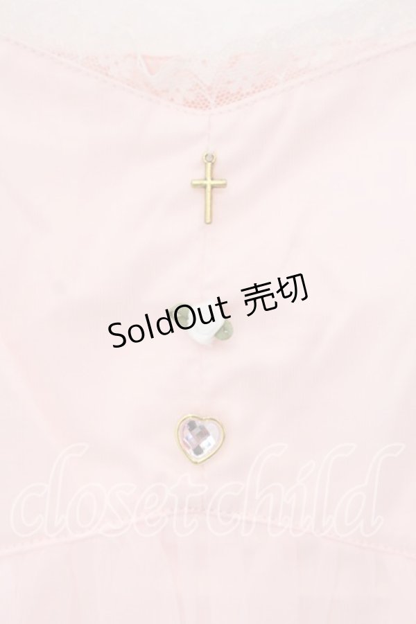 画像2: Swankiss / 重ねシフォンレースアップワンピース  ピンク O-25-12-30-009-CA-OP-YM-OS (2)