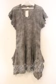 画像1: axes femme / ミックスカラーニットワンピース M グレー O-25-12-30-116-AX-TO-OW-OS (1)