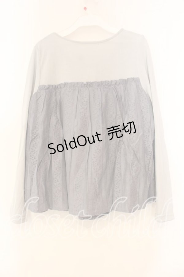 画像2: axes femme / ビスチェ風切り替えプルオーバー M ブルー O-25-12-30-125-AX-TO-OW-ZT510 (2)