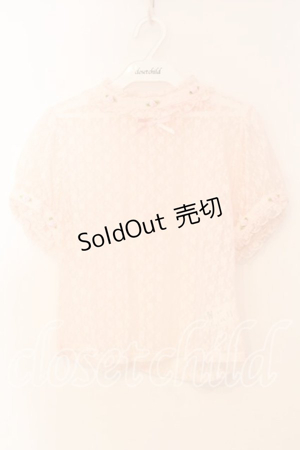 画像1: Swankiss / 総レーストップス F ピンク O-25-12-30-010-CA-TO-YM-ZT0104P (1)