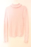 画像2: Swankiss / ドットチュールデコルテテレコタートルネックトップス F ピンク O-25-12-30-011-CA-TO-YM-OS (2)